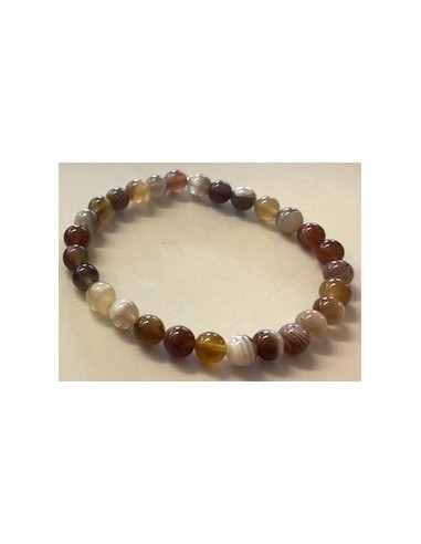 Agate de Botswana 6mm bracelet
