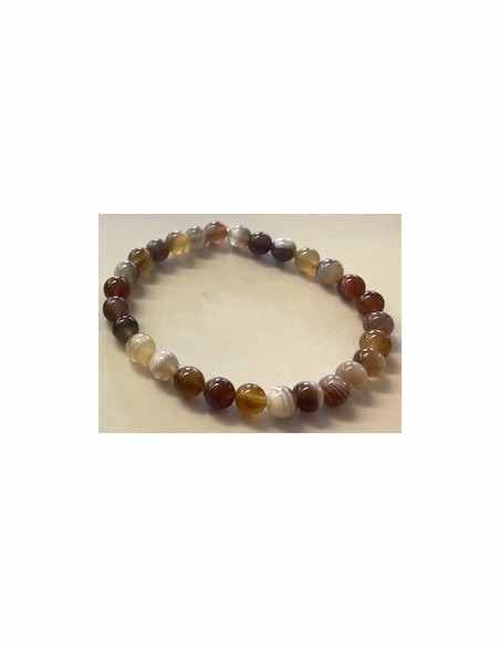 Agate de Botswana 6mm bracelet
