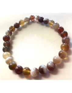 Agate de Botswana 6mm bracelet