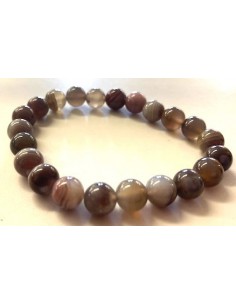 Agate de Botswana 8mm bracelet 2