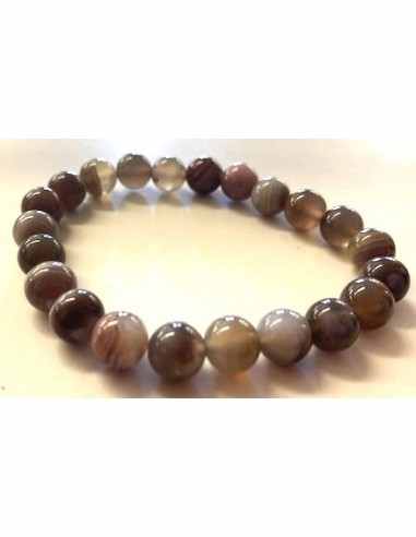 Agate de Botswana 8mm bracelet