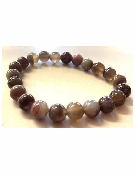 Agate de Botswana 8mm bracelet