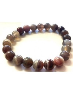 Agate de Botswana 8mm bracelet