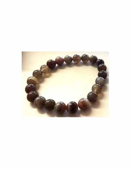 Agate de Botswana 8mm bracelet