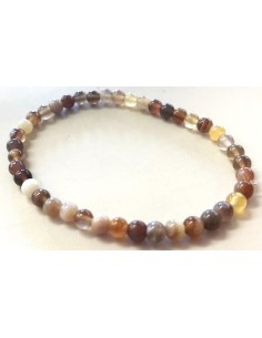 Agate de Botswana 4mm bracelet
