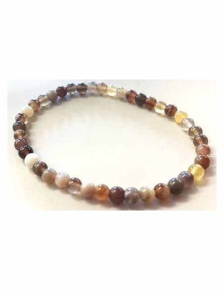 Agate de Botswana 4mm bracelet