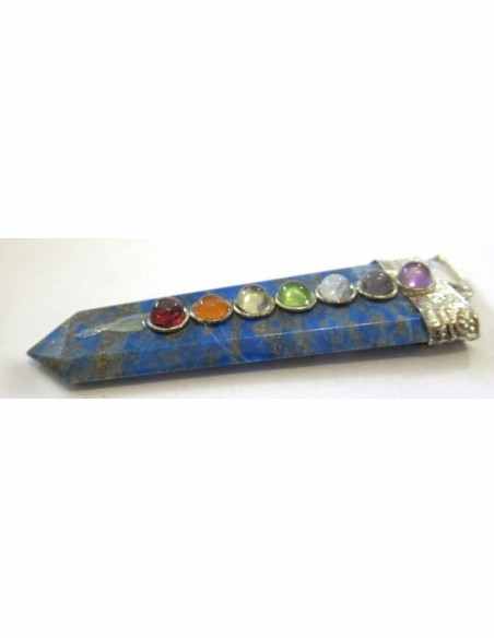 Pendentif 7 chakras lapis lazuli