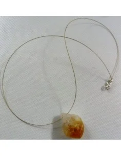 Citrine brut collier