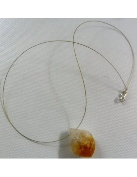 Citrine brut collier