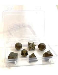 Sept Solides Platon en pyrite 2