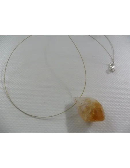 Citrine brut collier