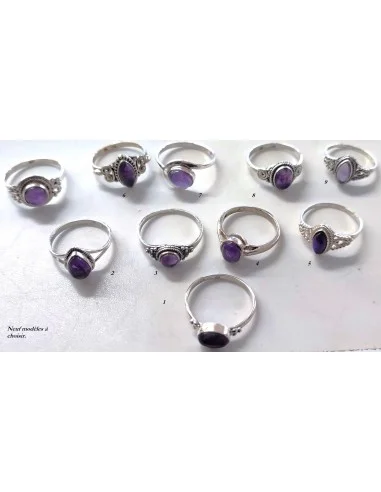 Bague Amethyste argent