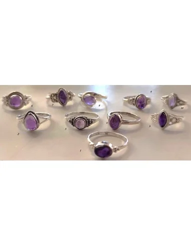 Bague Amethyste argent
