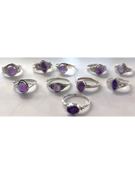 Bague Amethyste argent
