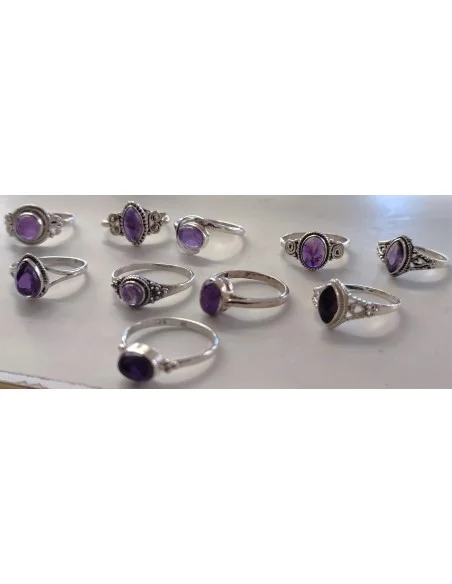 Bague Amethyste argent