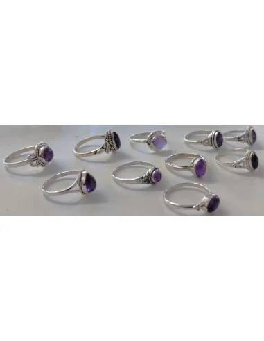 Bague Amethyste argent