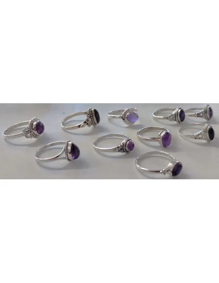 Bague Amethyste argent