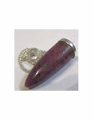 Pendule rubis argent