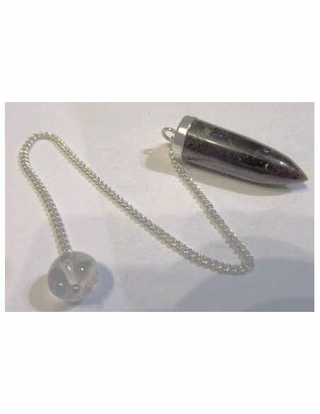Pendule grenat argent