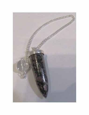 Pendule spinelle argent