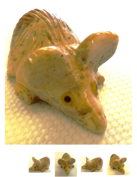 Souris en pierre stéatite