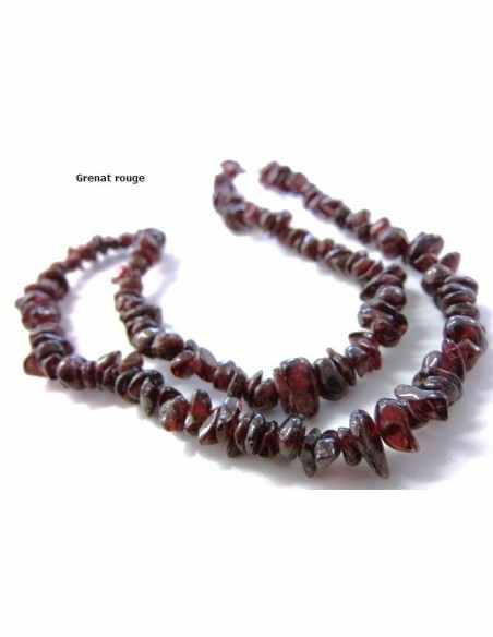 Collier baroque grenat