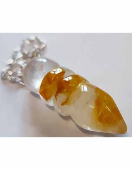 Citrine naturelle pendule égyptien