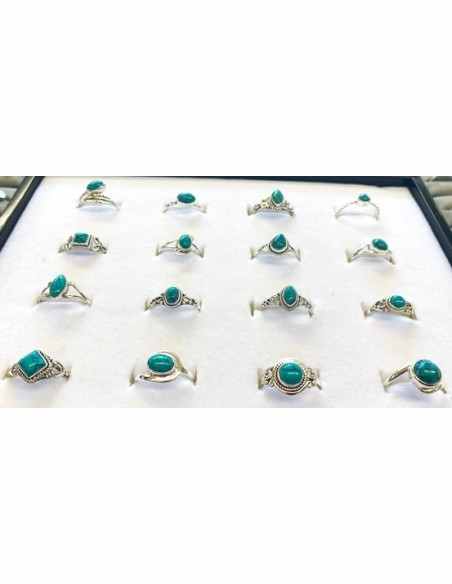 Bagues turquoise argent