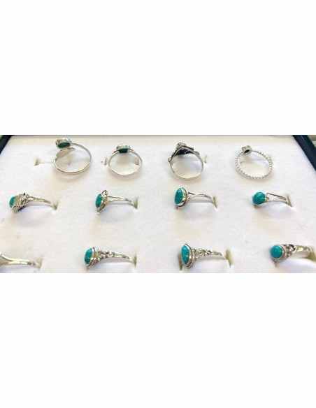 Bagues turquoise argent