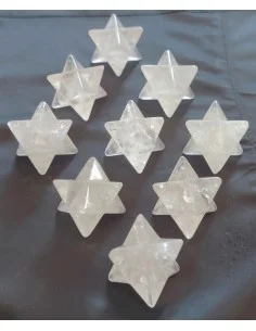 Merkaba cristal de roche 29 à 30mm 2