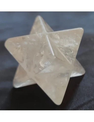 Merkaba cristal de roche 29 à 30mm