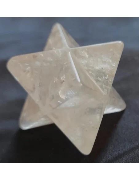 Merkaba cristal de roche 29 à 30mm