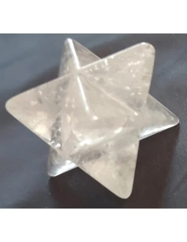 Merkaba cristal de roche 29 à 30mm