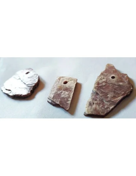 Lépidolite brute en pendentif