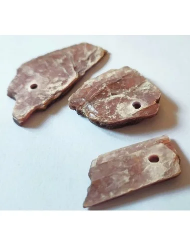 Lépidolite brute en pendentif