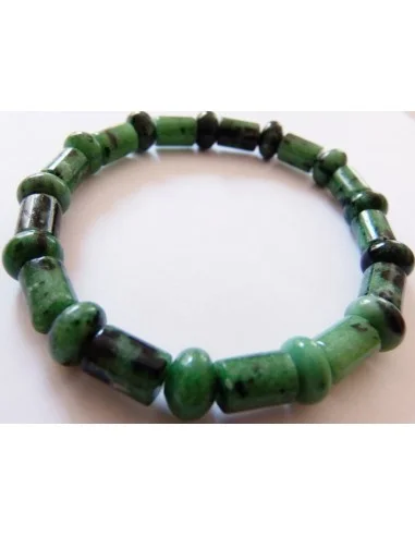 Bracelet en zoisite verte