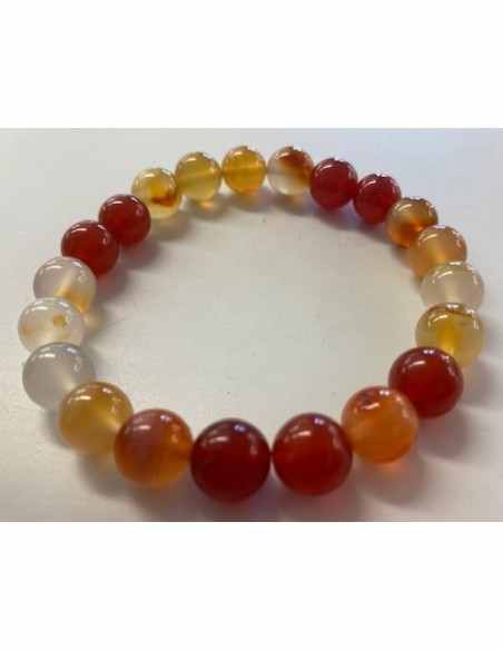 Cornaline 10mm. bracelet