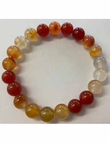 Cornaline 10mm. bracelet