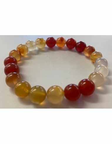 Cornaline 10mm. bracelet