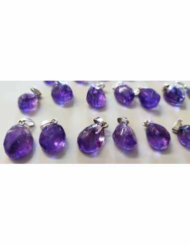 Améthyste pendentif argent