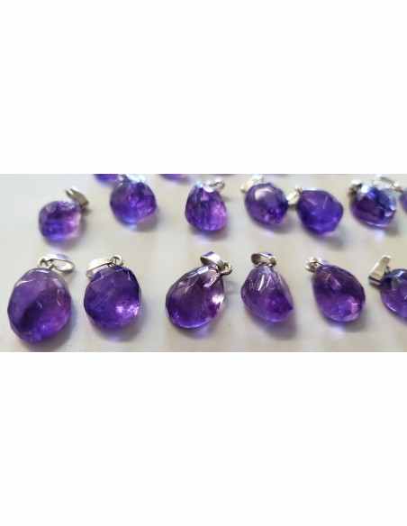 Améthyste pendentif argent