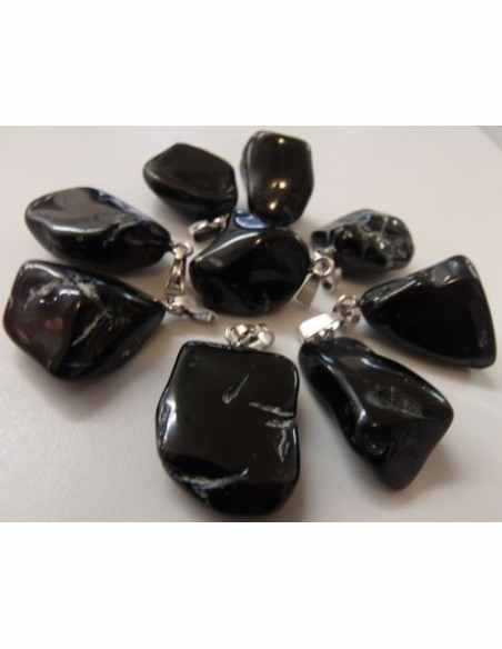 Pendentif Spinelle noire 20 à 35mm