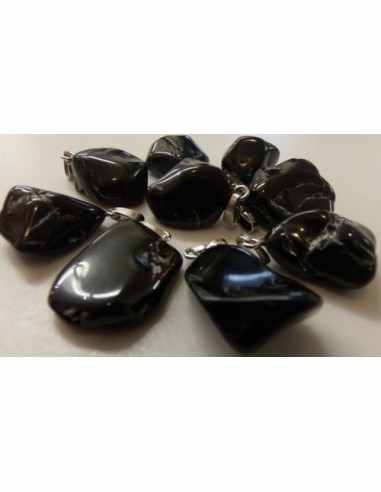 Pendentif Spinelle noire 20 à 35mm