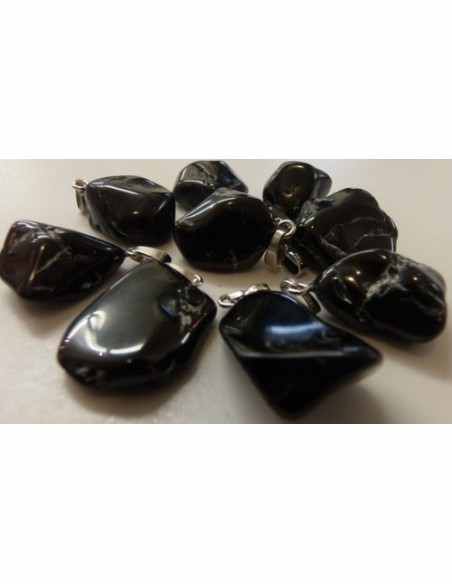 Pendentif Spinelle noire 20 à 35mm