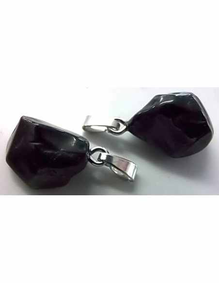 Spinelle noire percé pendentif Spinelle noire percé pendentif