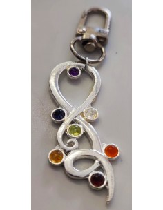 Bijoux sac, porte-clés en pierres