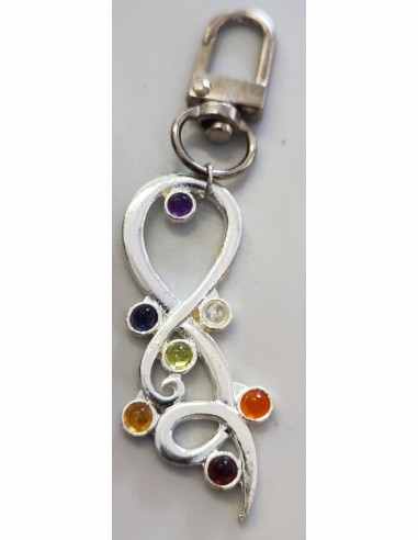 Bijoux sac, porte-clés en pierres