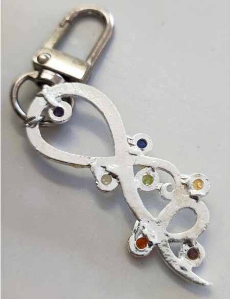 Bijoux sac, porte-clés en pierres