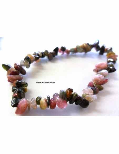 Bracelet baroque Tourmalines couleurs