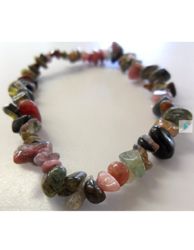 Bracelet baroque Tourmalines couleurs